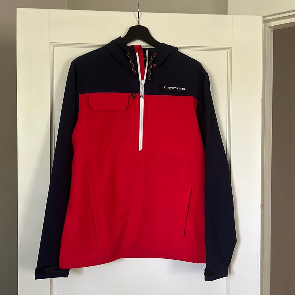 New Vineyard Vines 1/2 Zip Windbreaker S